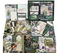 Kit de fournitures de scrapbooking, kit de scrapbooking esthétique vintage, fournitures de journal intime, fournitures de journal intime, cadeau d'anniversaire pour adulte, adolescente, fille, enfant,