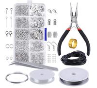 Kit de fournitures pour bijoux - Comprend une pince à bijoux et un fil à perler - Outils de réparation de bijoux - Pour débutants