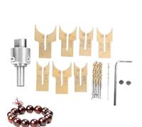 Kit de fraise de forêt de perles en bois, 18 Pièces/Ensemble, Outil de travail du bois pour rose ébène