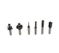 Kit de fraises pour défonceuse - 6 pièces - pour defonceuse electrique - pour ref OXEO 760200