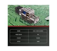 Kit de fraiseuse CNC avec table coulissante pour axe Z, module de transmission compact pour fraisage