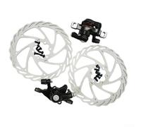 Kit de frein à disque en aluminium pour vélo, 1 paire d'étriers avant et arrière avec rotors de 160 mm, compatible avec la plupart des vélos de montagne pour les amateurs de cyclisme