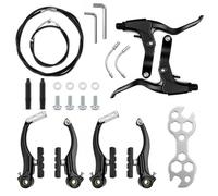 Kit de Frein de Vélo Complet,Levier de Frein de vélo en Alliage d'aluminium | Kit de Leviers de Câble D'étrier de Frein pour a Plupart des Vélos,BMX,VTT