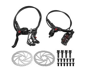 Kit de Freins à Disque à Pression D'huile MEROCA M4 VTT MT420 étriers Avant Arrière 4 Pistons avec 1 Paire de Rotor de Frein à Disque 160mm