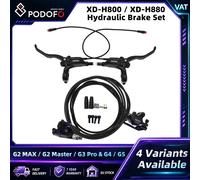 Kit de freins à disque hydrauliques Podofo XD-H800 XD-H880 pour KuKirin G2 G2MAX G3PRO G4 G5, rotors étanches à 2 broches de 140 mm, avant et arrière, variantes disponibles pour trottinettes H880 Fron