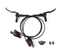 Kit de freins à disque hydrauliques pour vélo, avant droit, arrière gauche, 800 x 1 450 mm/1 550 mm, flexible avant/arrière, étriers et levier de frein en alliage d'aluminium, frein hydraulique à 2