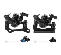 Kit de freins à disque hydrauliques pour VTT, scooter électrique, étrier de frein à disque droit avant et arrière, pour vélo électrique de 8/10" (noir)