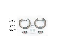 Kit de freins arrière (prémontés) TEXTAR 84064600