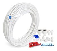 Kit de Frigo Tuyau D'alimentation en Eau Universel 15M, pour Réfrigérateur Samsung Double Porte de Style Tuyau D'eau 6,35mm,1/4""