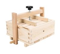 Kit de fromage fait maison - Presse-tofus en bois, bac d'égouttement manuel, caillots de soja, outil de cuisine, appareil de cuisson à la maison, préparation des aliments, respectueux de