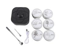 Kit de fumage pour whisky, Cocktail Smith Kit de fumage électrique rechargeable pour whisky, contenant 6 types de copeaux de bois composite ABS, adapté aux salons privés et aux act