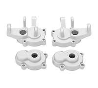 Kit de fusée de direction RC, support de moyeu, coupelles de direction en alliage d'aluminium pour Absima Sherpa 1/10 1/8 RC véhicule chenille
