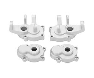 Kit de fusée de direction RC, support de moyeu, coupelles de direction en alliage d'aluminium pour Absima Sherpa 1/10 1/8 RC véhicule chenille