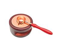 Kit de Fusion Cachet Cire - Perles de Sceau, Chauffant, Joint - Pour l'Artisanat, Timbre, Outil Bricolage - 2 Pièces