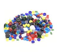 Kit de fusion de verre multicolore, 100 g de verre à fusion thermique pour la création de bijoux et d’œuvres d’art DIY, blocs de glaçure colorée lisse pour four à
