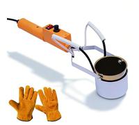 Kit De Fusion Du Plomb - Four De Fusion Métallique Électrique 150-450°C Réglable, Creuset De Coulée 160W/280W/380W Pour Fabrication De Balles, Plombs De Pêche Et Artisanat Métallique DIY 380W