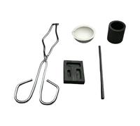 Kit de Fusion et de Coulée à Chalumeau Graphite Creuset Graphite Moule À | Ensemble De Fabrication Et Raffinage De Bijoux pour Débutants Passionnés de Métallurgie Bij