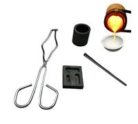 Kit de fusion et de coulée en graphite avec brûleur en forme de barre | Kit de fusion de métaux pour débutants, amateurs de construction en métal, créateurs de bijoux, studio à domicile, université