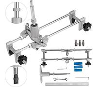 Kit de gabarit de blocage de porte mortaise de serrure de porte avec 3 pièces 18mm/22mm/25mm M10 fraises épaisseur de serrage 1.2in-2in for le changement de serrure(8PCS)