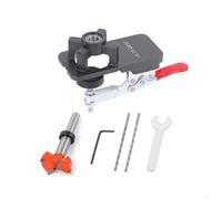 Kit de gabarit de charnière de 35 mm pour armoires à cadre frontal, outil de localisation de perçage de marge réglable de 3/4/5/6 mm avec ouvre-trou de 35 mm, pour une construction en alliage