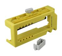 Kit de gabarit de charnière de porte avec patins antidérapants, gabarit de mortaisage de charnière réglable, foret à charnière à centrage automatique, outils de guide d'installation de matériel de