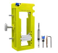 Kit de Gabarit de Charnière de Porte pour Raboteuse - Modèle pour Fraiseuse de Porte,Gabarit à Mortaise Réglable pour Longueurs de 8 à 13 Cm Armoire Douche Garage Intérieur Extérieur