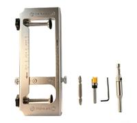 Kit de gabarit de charnière en aluminium 35 mm avec guide de perçage de précision (vert)