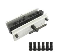 Kit de gabarit de cheville à centrage automatique, outil de menuiserie en bois réglable avec ligne de référence transparente pour assemblage de cadre d'armoire, localisateur de guide de perçage