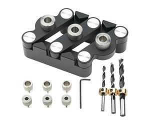 Kit de gabarit de cheville, gabarit de cheville pour le travail du bois | Kit de gamine de de travail du bois égocentrique | Outil de boiseries précises, localisateur de punch à trous pour le