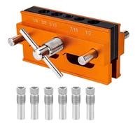 Kit de gabarit de cheville , multi-usage, facile à installer, poids léger, robuste, outil électrique de guidage de perçage, perceuse centrale portable, bloc de trous droits |