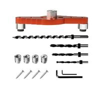 Kit de gabarit de cheville pour support d'étagère flottante, outil de traçage de ligne auto-centrant, outils de travail du bois, positionneur de perçage de trou de centrage pour supports d'étagère