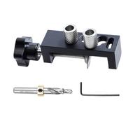 Kit de gabarit de doweling | Locatrice de perceur de perceur | Profil en aluminium Locatrice de à double trou Double trou d'outil auxiliaire pour les débutants