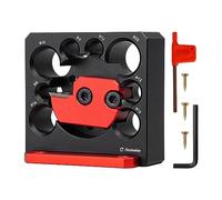 Kit de gabarit de fabrication de chevilles 6 pièces, 8 trous réglables avec lame en carbure, perceuse électrique, cheville ronde auxiliaire pour tiges en bois, bâtons de travail du bois