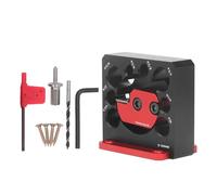 Kit de gabarit de fabrication de chevilles en alliage d'aluminium pour le fraisage de perceuse électrique - 8 diamètres de trous de 5/16 pouces à 3/4 pouces - Insert de lame en