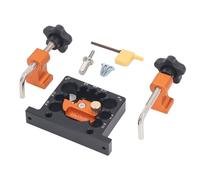 Kit de gabarit de fabrication de chevilles réglable de 8 à 20 mm, perceuse électrique à bois, outil auxiliaire à tige ronde avec lame en carbure à clip, outil de travail du bois