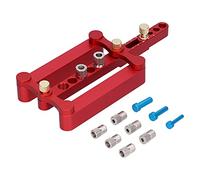 Kit de Gabarit de Goujonnage à Centrage Automatique Guide de Perçage de Trou Droit Localisateur de Positionneur D'outil de Travail du Bois