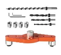 Kit de gabarit de goupille d'étagère flottante, guide de perçage pour trous droits - Kit de gabarit de 1/2 x 11,8 pouces, ensemble de forets pour étagère flottante pour chevilles | Guide d'abattage