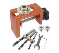 Kit de gabarit de perçage de poche - Pince de guide de perçage de précision | Trous précis pour les moules de travail du bois | pour les professionnels débutants Menuiserie d'assemblage de cuisine