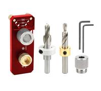 Kit de gabarit de perçage de trous en alliage d'aluminium, guide de perçage multifonctionnel, localisateur avec foret étagé M6 et M8 pour profils en aluminium 2020 2040 3030 3060