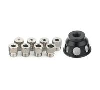 Kit de gabarit de perçage en aluminium coudé droit 3-10 mm pour positionnement des trous de poche Outils de menuiserie Assemblage de meubles