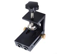 Kit de gabarit de poche de précision pour le travail du bois, guide de perçage réglable en alliage d'aluminium avec trous de 9 mm, pour projets de bricolage, outil de serrage stable
