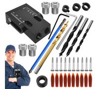 Kit de gabarit de poche - Localisateur de perforateur en d'aluminium | Kit de gabarit de poche | Guide de position de menuiserie | Kit d'outils de forage de perçage