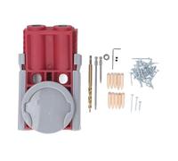Kit de gabarit de poche professionnel à 15 degrés à trous incliné outil de travail du bois avec adaptateur de pince et accessoires pour la fabrication de meubles de bricolage et
