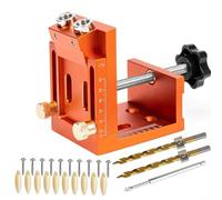 Kit de gabarit de poche réglable en métal avec pince auto-serrante pour assemblage précis de joints de travail du bois et construction de meubles