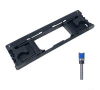 Kit de gabarit de positionnement de charnière réglable pour une utilisation sur des installations de portes résidentielles et commerciales standard (noir)