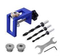 Kit de gabarit de rebond pour porte d'armoire, perçage vertical, outil de localisation de trous de précision en alliage d'aluminium avec profondeur réglable, pour usiné CNC pour le travail du bois (C)