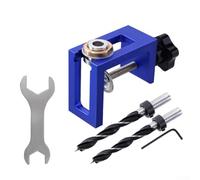 Kit de gabarit de rebond pour porte d'armoire, perçage vertical, outil de localisation de trous de précision en alliage d'aluminium avec profondeur réglable, pour usiné CNC pour le travail du bois (B)