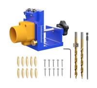 Kit De Gabarit De Trou De Poche, Alignement De Précision, Matériau En D'aluminium, Guide De Perçage Pour Le Travail Du Bois, Gabarit D'installation D'armoire, Facile À Ranger, Pour Meubles, Ar