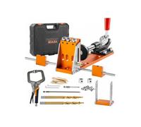 Kit de Gabarit de Trou de Poche Profondeur Réglable 12,7-38,1 mm Système de Trou de Poche en Alliage d'Aluminium Gabarit de Perçag