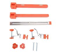 Kit de gabarit d'installation de glissière de tiroir en acier inoxydable Plage de serrage réglable de 0 à 4 cm Assistant d'installation de rail de tiroir universel pour les